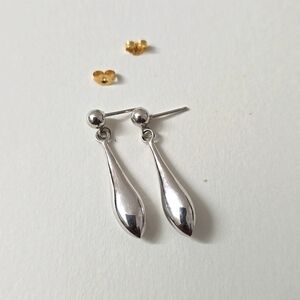 14K Gold / White Gold Dangle Earrings